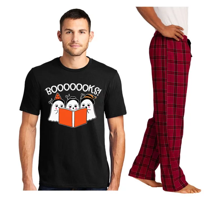 Boooks Lazy DIY Halloween Teacher Funny Ghost Reading Pajama Set