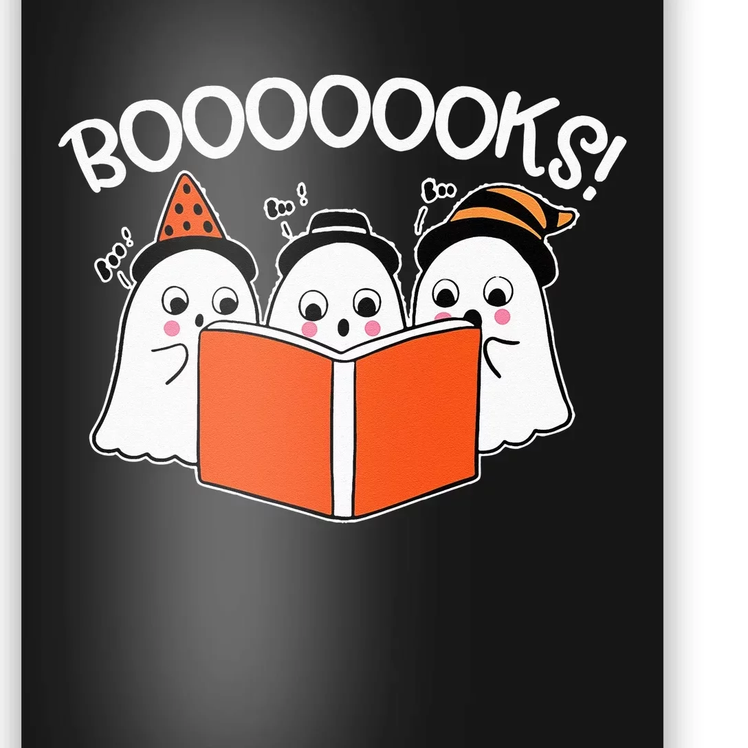 Boooks Lazy DIY Halloween Teacher Funny Ghost Reading Poster