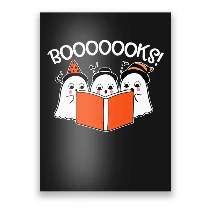 Boooks Lazy DIY Halloween Teacher Funny Ghost Reading Poster