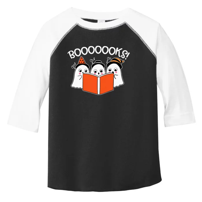 Boooks Lazy DIY Halloween Teacher Funny Ghost Reading Toddler Fine Jersey T-Shirt