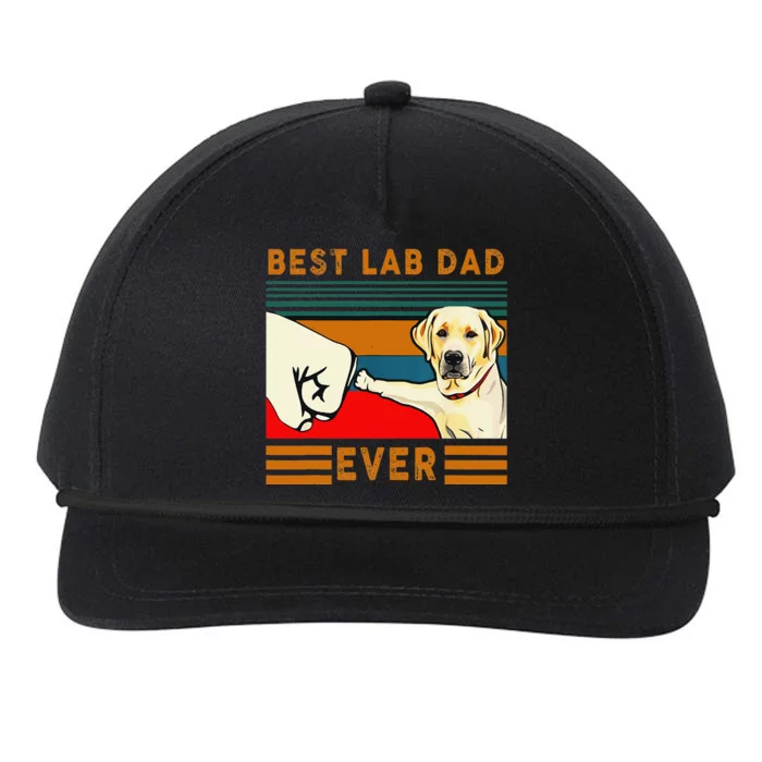 Best Lab Dad Father's Day Dad Gifts Best Labrador Dad Snapback Five-Panel Rope Hat