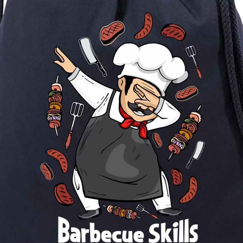 Barbecue Lover Dad Grilling Bbq Chef Father Barbecue Meaningful Gift Drawstring Bag