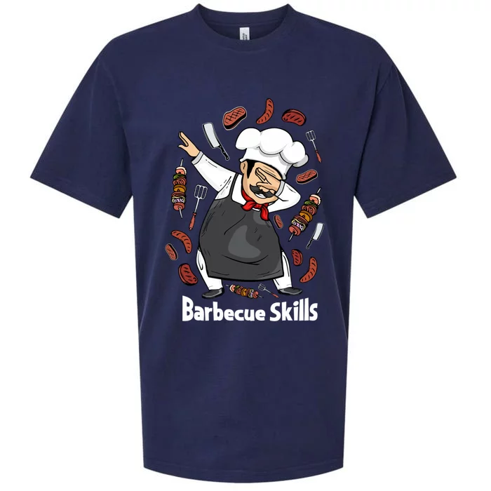 Barbecue Lover Dad Grilling Bbq Chef Father Barbecue Meaningful Gift Sueded Cloud Jersey T-Shirt