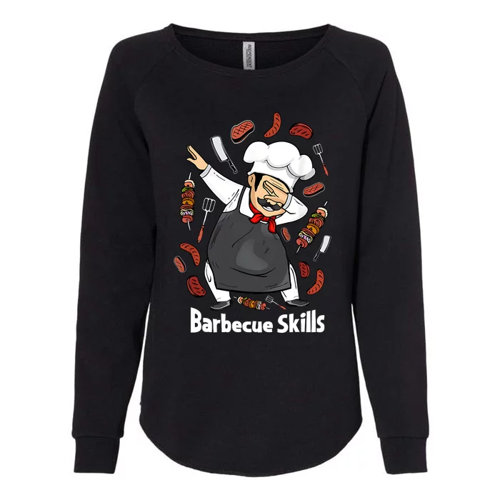 Barbecue Lover Dad Grilling BBQ Chef Father Barbecue Womens California Wash Sweatshirt