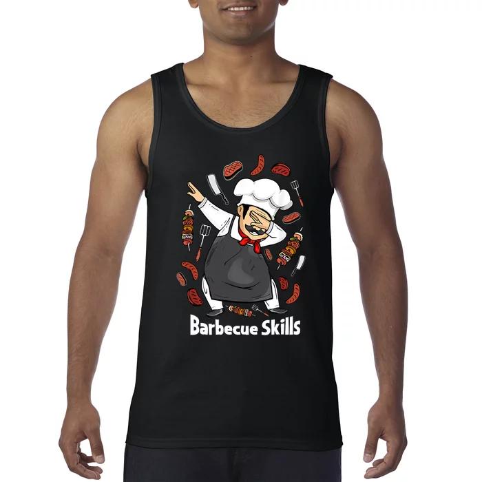 Barbecue Lover Dad Grilling BBQ Chef Father Barbecue Tank Top