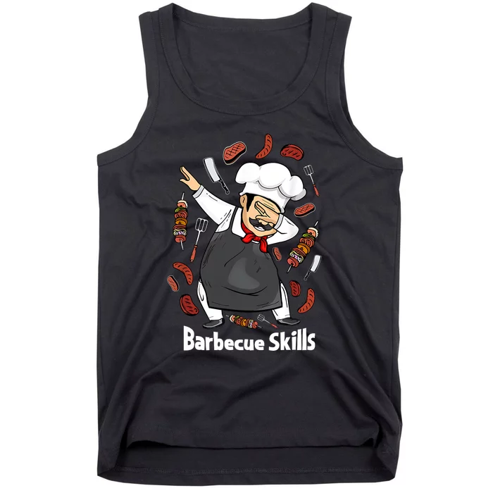 Barbecue Lover Dad Grilling BBQ Chef Father Barbecue Tank Top