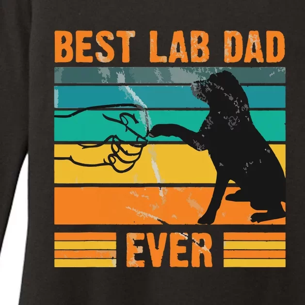 Best Lab Dad Ever Dog Lover Fathers Day Gift Womens CVC Long Sleeve Shirt