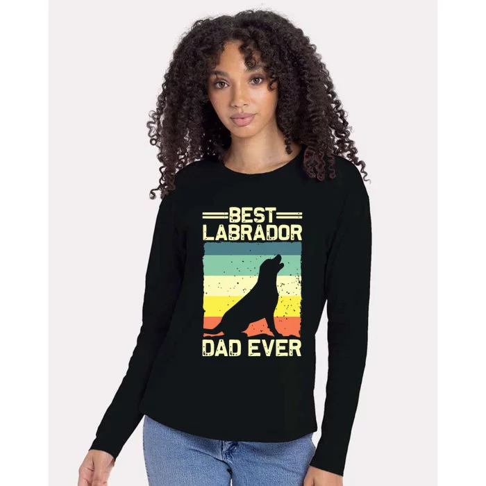 Best Labrador Design For Dad Men Labrador Retriever Lovers Womens Cotton Relaxed Long Sleeve T-Shirt