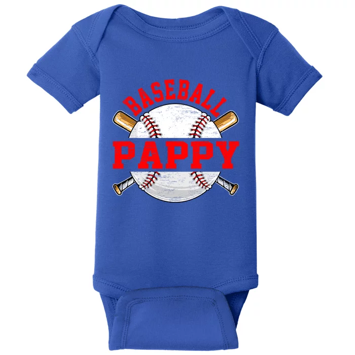 Baseball Lover Design For Fathers Day Baseball Pappy Cool Gift Baby Bodysuit