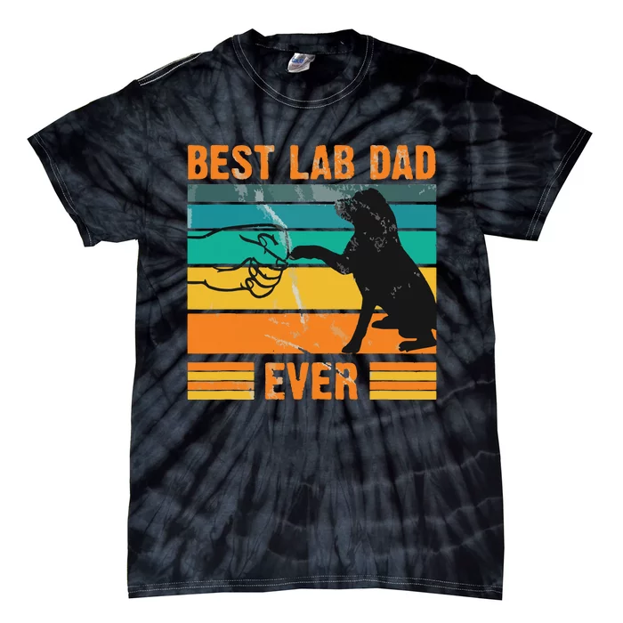 Best Lab Dad Ever Dog Lover Fathers Day Gift Tie-Dye T-Shirt