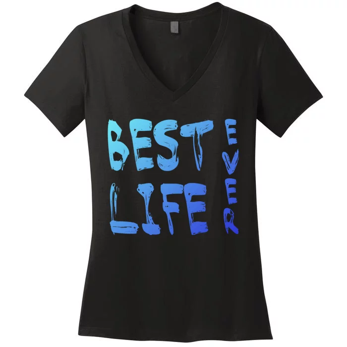 Best Life Ever For Jw JehovahS Witness Pioneer Gift Women's V-Neck T-Shirt