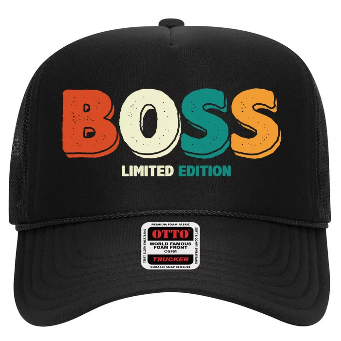 Boss Limited Edition Vintage High Crown Mesh Trucker Hat