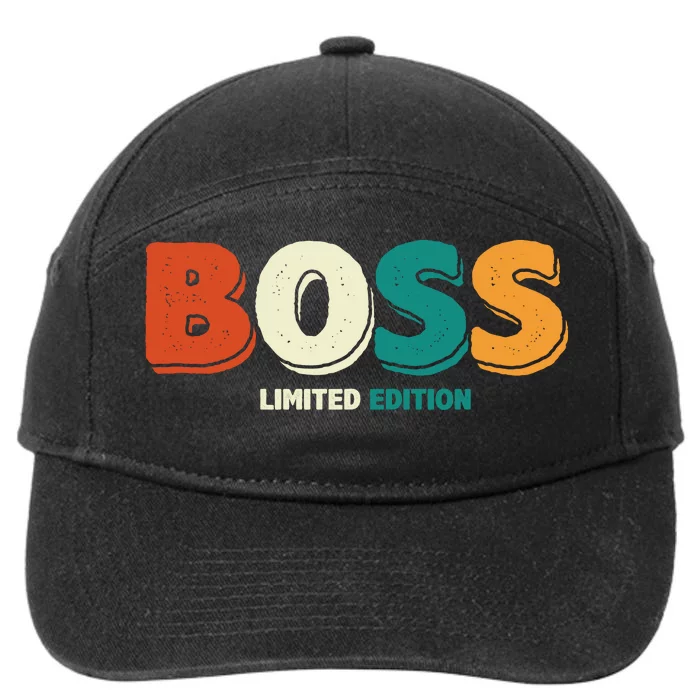 Boss Limited Edition Vintage 7-Panel Snapback Hat