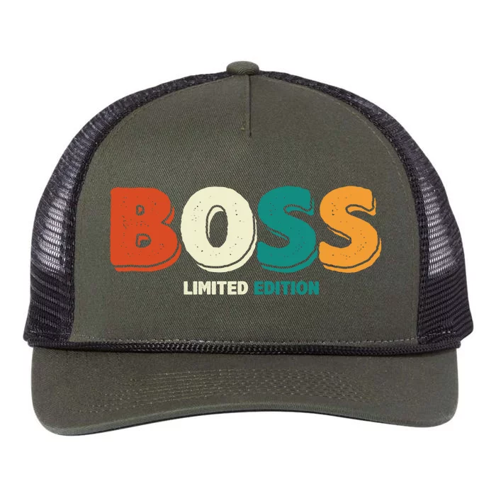 Boss Limited Edition Vintage Retro Rope Trucker Hat Cap