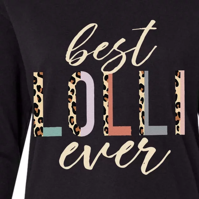 Best Lolli Ever Gifts Leopard Print Mothers Day Womens Cotton Relaxed Long Sleeve T-Shirt