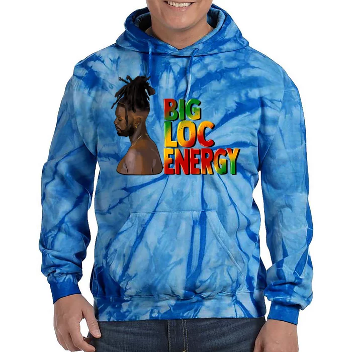 Big Loc Energy Afro Black Junenth 1865 Black History Gift Tie Dye Hoodie