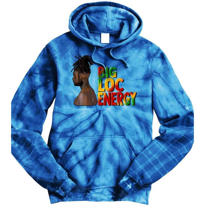 Big Loc Energy Afro Black Junenth 1865 Black History Gift Tie Dye Hoodie