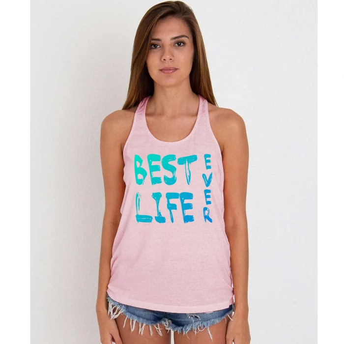 Best Life Ever For Jw JehovahS Witness Pioneer Gift Women's Knotted Racerback Tank