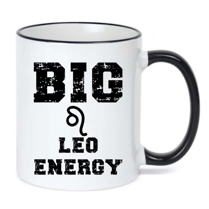 Big Leo Energy Astrology July August Birthday Zodiac Funny Gift Black Color Changing Mug