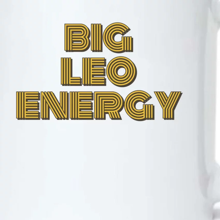 Big Leo Energy Astrology Gift Black Color Changing Mug