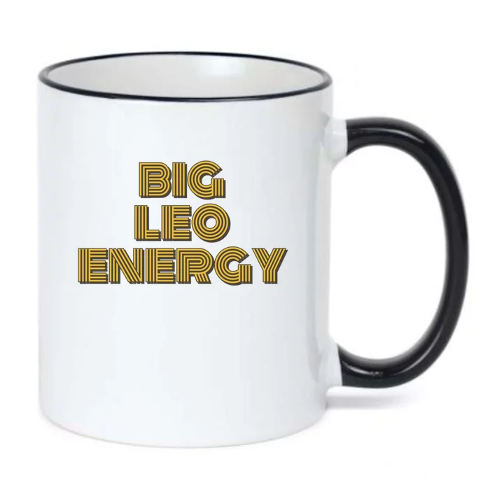 Big Leo Energy Astrology Gift Black Color Changing Mug