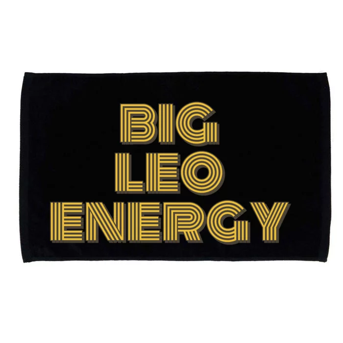 Big Leo Energy Astrology Gift Microfiber Hand Towel