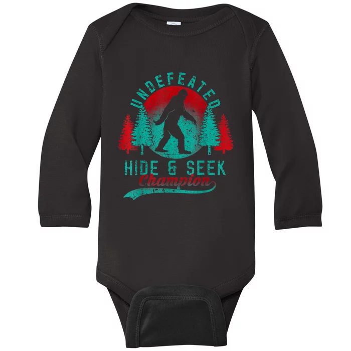 Bigfoot Limited Edition Undefeated Hide & Seek Sasquatch Baby Long Sleeve Bodysuit