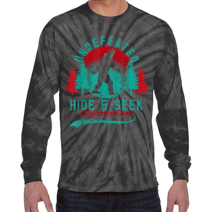 Bigfoot Limited Edition Undefeated Hide & Seek Sasquatch Tie-Dye Long Sleeve Shirt