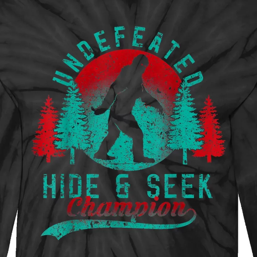 Bigfoot Limited Edition Undefeated Hide & Seek Sasquatch Tie-Dye Long Sleeve Shirt