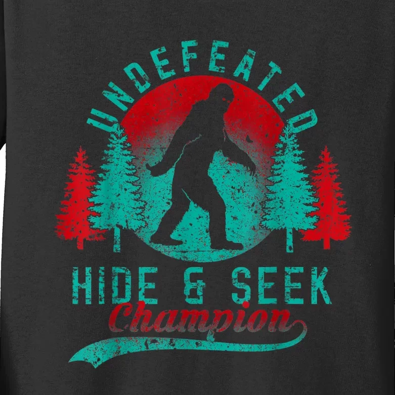 Bigfoot Limited Edition Undefeated Hide & Seek Sasquatch Kids Long Sleeve Shirt