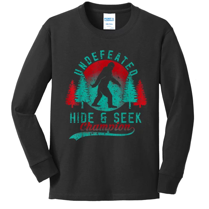 Bigfoot Limited Edition Undefeated Hide & Seek Sasquatch Kids Long Sleeve Shirt