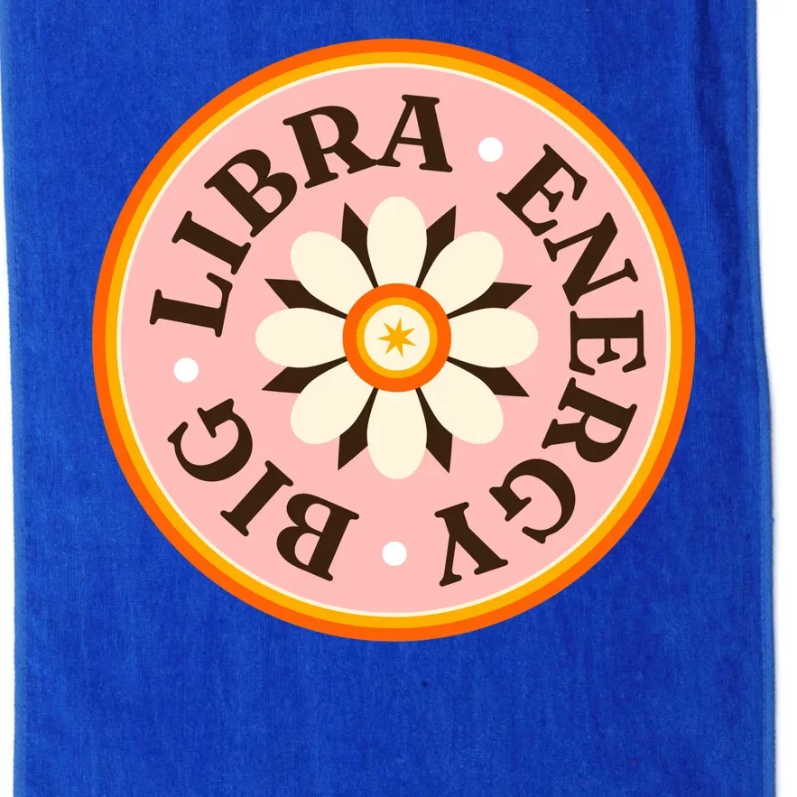 Big Libra Energy Zodiac Birthday Platinum Collection Golf Towel