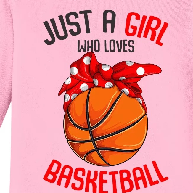 Basketball Lover Empowering Young in Sports Baby Long Sleeve Bodysuit