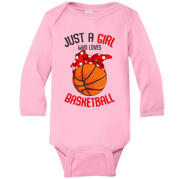 Basketball Lover Empowering Young in Sports Baby Long Sleeve Bodysuit