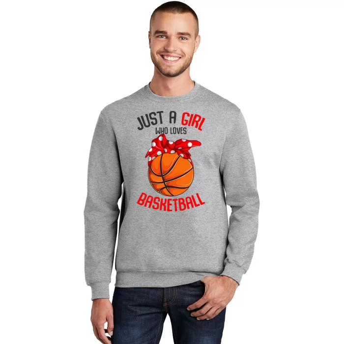 Basketball Lover Empowering Young in Sports Tall Sweatshirt