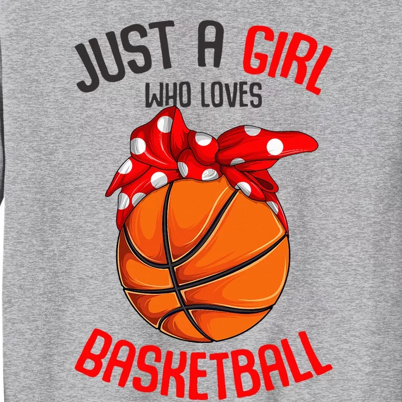 Basketball Lover Empowering Young in Sports Tall Sweatshirt