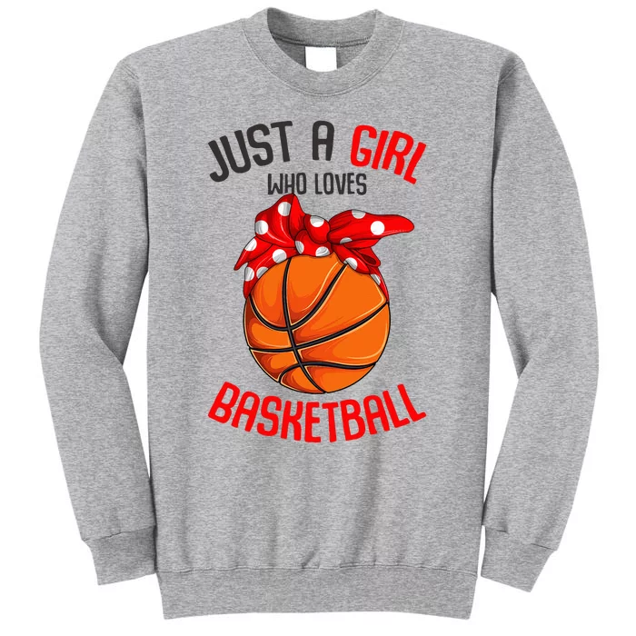 Basketball Lover Empowering Young in Sports Tall Sweatshirt