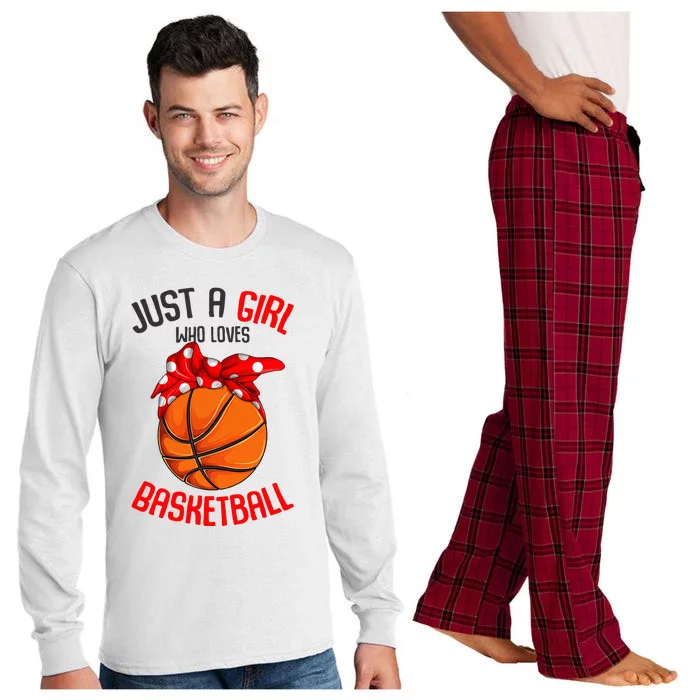 Basketball Lover Empowering Young in Sports Long Sleeve Pajama Set