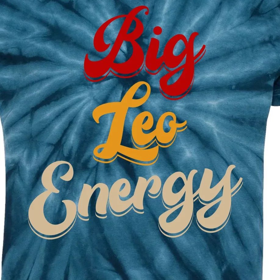 Big Leo Energy Women Horoscope Astrology Kids Tie-Dye T-Shirt