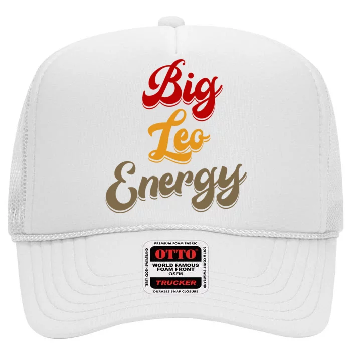 Big Leo Energy Women Horoscope Astrology High Crown Mesh Trucker Hat