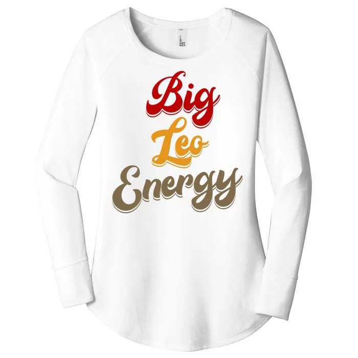 Big Leo Energy Women Horoscope Astrology Women's Perfect Tri Tunic Long Sleeve Shirt