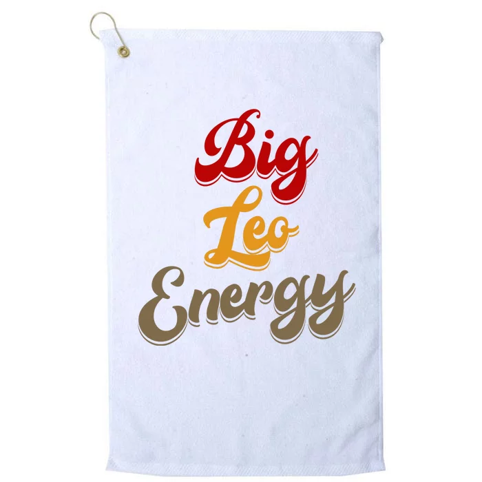 Big Leo Energy Women Horoscope Astrology Platinum Collection Golf Towel