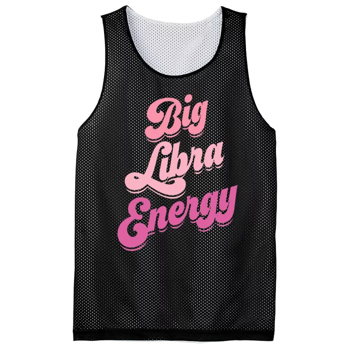 Big Libra Energy Libra Zodiac Sign Mesh Reversible Basketball Jersey Tank