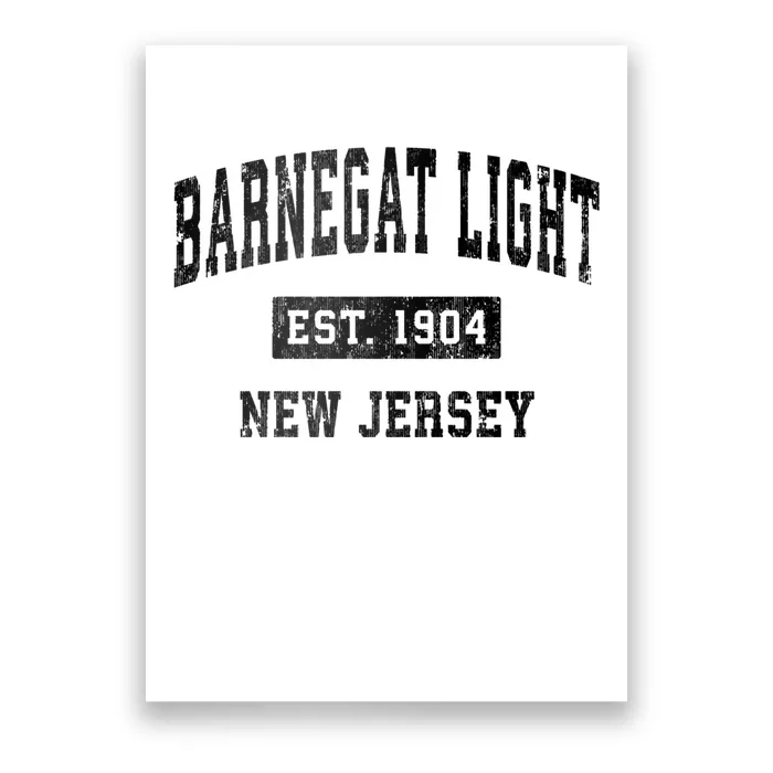 Barnegat Light Est 1904 New Jersey Nj Vintage Sports Design Poster