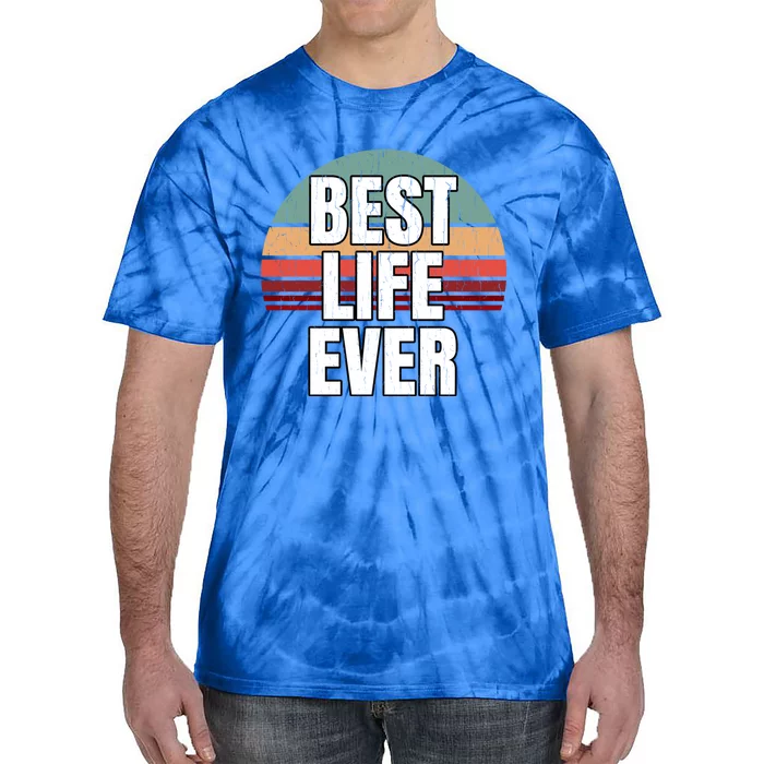 Best Life Ever Gift Vintage Retro Design Jw Broadcasting Great Gift Tie-Dye T-Shirt