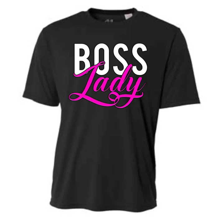 Boss Lady Entrepreneur Business Saying Cute Gift Cooling Performance Crew T-Shirt