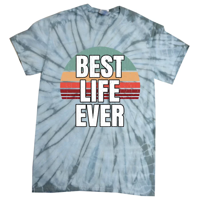 Best Life Ever Gift Vintage Retro Design Jw Broadcasting Tie-Dye T-Shirt