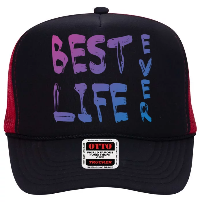 Best Life Ever For Jw JehovahS Witness Pioneer Great Gift High Crown Mesh Trucker Hat