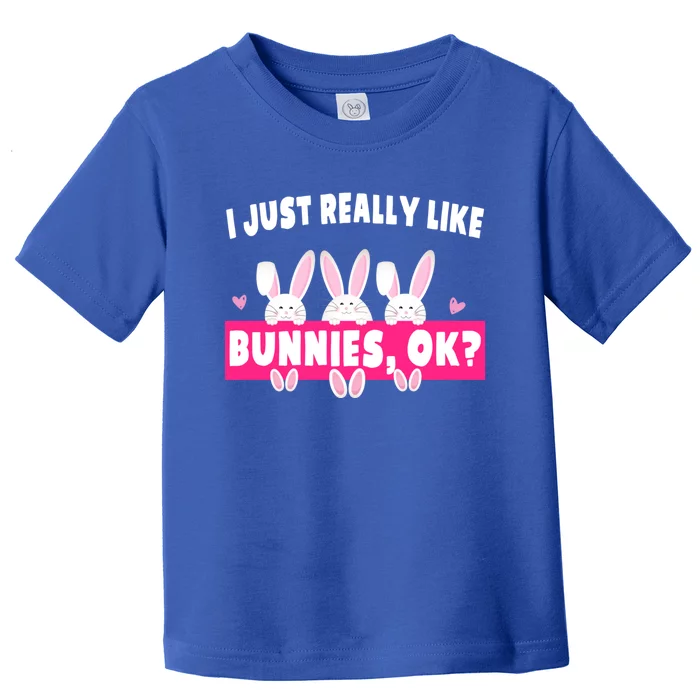 Bunny Lover Easter Mom Cute Bunnies Great Gift Toddler T-Shirt