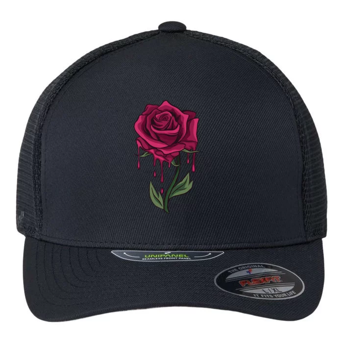 Bleeding Rose Flexfit Unipanel Trucker Cap